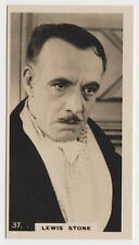 Lewis Stone 1925 Lambert and Butler Popular Film Stars Tobacco Card #37 picture
