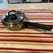 Vintage Duncan Hines 3-Ply 18-8 Stainless 1 Qt Sauce Pan With Lid Regal Ware USA picture