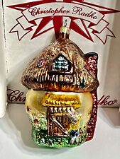 Radko SHROOM WITH A VIEW Ornament Bunny Bungalow Mushroom House 97-191-0 NEW picture