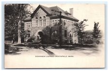 Postcard Dickinson Library, Northfield, MA 1910 G4 picture