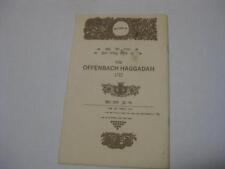 Facsimile reprint  of the 1722 OFFENBACH HAGGADAH with woodcuts picture