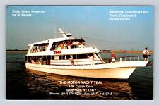 Saugerties NY-New York, The Motor Yacht Teal, Advertising, Vintage Postcard picture