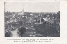 SANTA ROSA CA - Occidental Hotel Ruins After The 1906 Earthquake and Fire - udb picture