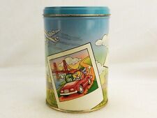 Plain M&Ms Blue Metal Canister, Vintage Graphics, Vacation/Travel Theme picture