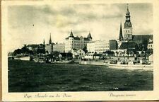 Latvia WW2 Vintage Riga Daugavas Ainava Postcard V.UPITIS TEVIJA #168 picture