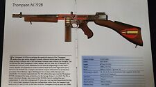 COOL ~ Thompson M1928 Gun Weapon Identification Collectible Article Ad ~ NICE picture