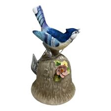 Towle Fine Bone China Blue Jay Bird Bell picture