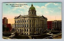 Bloomington IL-Illinois, McLean County Court House, Antique, Vintage Postcard picture