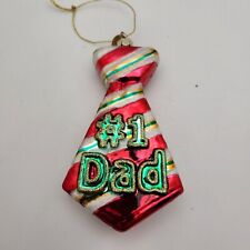 Christopher Radko CELEBRATIONS #1 Dad Glass Christmas Ornament 5