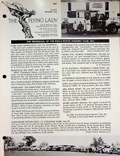 Vtg The Flying Lady  The Bulletin of the Rolls Royce Owners Club Sept 1966 m1132 picture