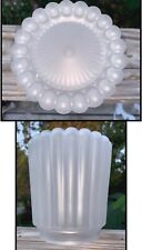 Vintage Art Deco Glass Shade Light Outdoor Bathroom Porch picture
