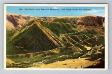 WY-Wyoming, Switchbacks Over Beartooth Mountains, Antique, Vintage Postcard picture