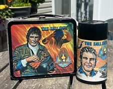 Vintage 1981 The Fall Guy Metal Lunchbox & Thermos Aladdin Lunch Box  picture