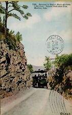 1913 Gateway to Eagle's Nest Crystal Park Auto Trip Manitou CO Postcard C22 picture