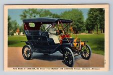 Dearborn MI-Michigan, Ford Model T, Henry Ford Museum, Vintage Postcard picture