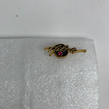 Vintage Hilton Hotels Script Corporate Logo Ruby Tie Tack Pin picture
