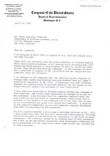 Excellent Content Typed Letter as Congressman - Excellent Content, Gerald Ford picture