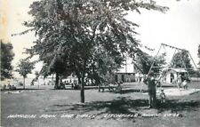 LITCHFIELD MINNESOTA 1940s Memorial Park Lake Ripley RPPC Cook postcard 4329 picture
