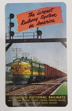 1955 Canadian National Railways Railroad Pocket Calendar 3.75 x 2.25