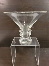 Vintage Steuben Crystal Bouquet Thumbprint Vase 5 1/4
