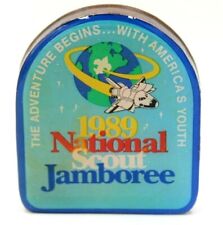 Handmade 1989 National Jamboree Wooden Belt Buckle Boy Scouts BSA picture