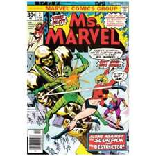Ms. Marvel #2 1977 series Marvel comics VF minus Full description below [v~ picture