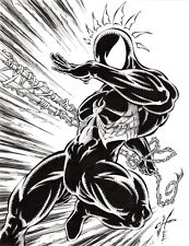 Spider-Man. ORIGINAL, B/W, drawing, illustration by Calvin Henio. picture