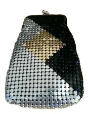 Eclipse Black & Gold & Silver Mesh Sequin Luxury 120's Cigarette Snap Case  picture