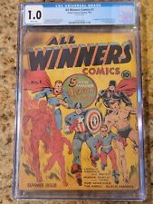 1941 Marvel Timely All Winners Comics 1 CGC 1.0. Stan Lee Text Captain America picture