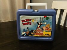 1989 Looney Tunes Thermos Lunch Box Vintage Bugs Bunny Tweety Taz Daffy Duck picture