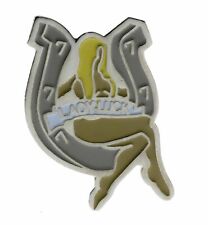 Nude Lady Luck Horseshoe Nose Art Hat Or Lapel Pin AK9030 F4D12V picture