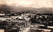 Postcard Buildings Mountains Col. Vasquez Cuernavaca Morelos Mexico RPPC picture
