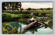 Monroe WI-Wisconsin, Haren's Grove, Antique Souvenir Vintage c1912 Postcard picture
