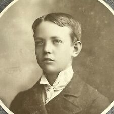 CC7 Cabinet Card Young Man 1900 Studio Photo Portrait  picture