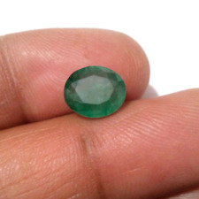 Beautiful Zambian Emerald Oval Shape 3.10 Crt Rare Green Faceted Loose Gemstone picture