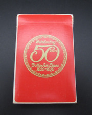 Delta Air Lines 50th Anniversary Playing Cards 1979 Vintage Sealed Deck NOS picture