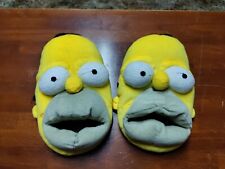Original Authentic The Simpsons Plush Homer Slippers Size XL 13 Yellow picture