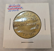 BPO Elks White Salmon WN 100th Anniversary Souvenir Coin The Birthday Club 1968 picture