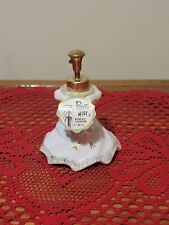 Vintage Irice Porcelain Perfume Bottle With Rose Design And Gold Accent picture