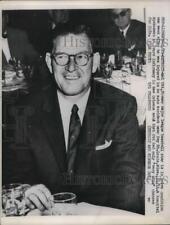1958 Press Photo Mel Ott, former major league baseball star in grave condition picture