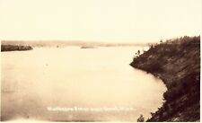 View of Muskegon River near Grant, Michigan Real Photo Postcard picture