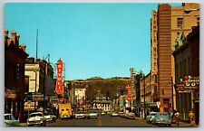 c 1950s Main Street Pendleton Oregon Umatilla Co Old Cars Shops Unp Postcard picture
