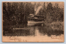 Vintage Postcard Steamer Topinabee Devil's Elbow Inland Route Michigan G3 picture