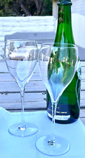 RARE Vintage Mid-80's Veuve Clicquot-Ponsardin Crystal  Champagne Flutes/Glasses picture
