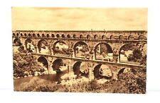 Vintage RPPC Postcard Pont Du Gard Roman Aqueduct France Yvon Photo picture