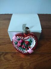 Old World Christmas Valentine's Day Heart Ornament 2 3/4” picture