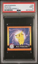 1999 Pokemon Stickers Series 1 PSA 9 Pikachu Artbox #25 picture