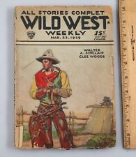 Vintage March 23, 1929 Wild West Weekly Magazine Cowboy Dime Pulp Fiction picture
