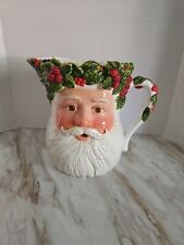 Department 56 Santa Claus Face Beverage Pitcher Pre-owned No Lid St Nick 2001 picture