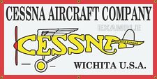 CESSNA AIRCRAFT COMPANY AUTHORIZED DEALER SIGN REMAKE BANNER SIZE OPTIONS picture